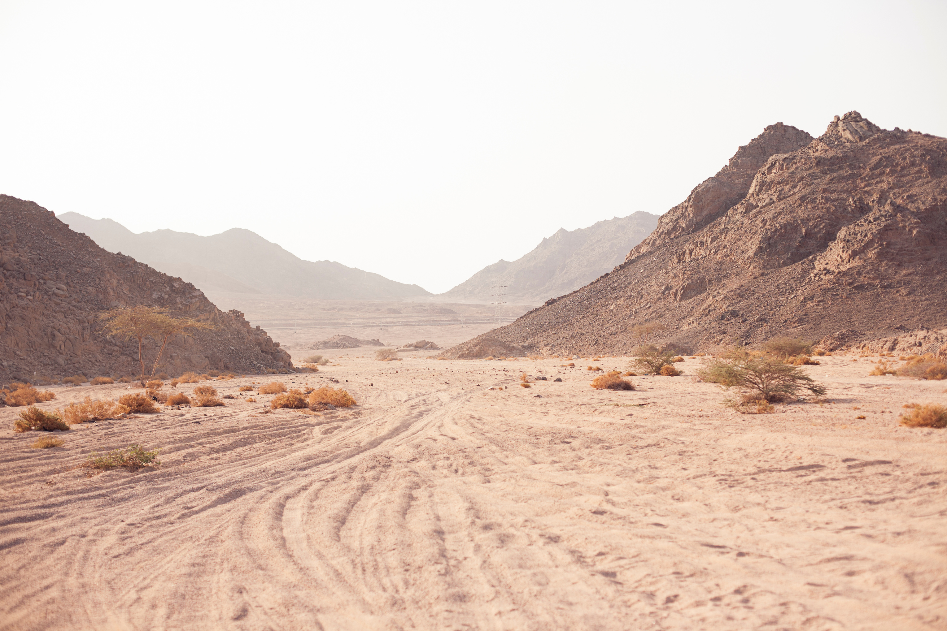 Mountain in desert